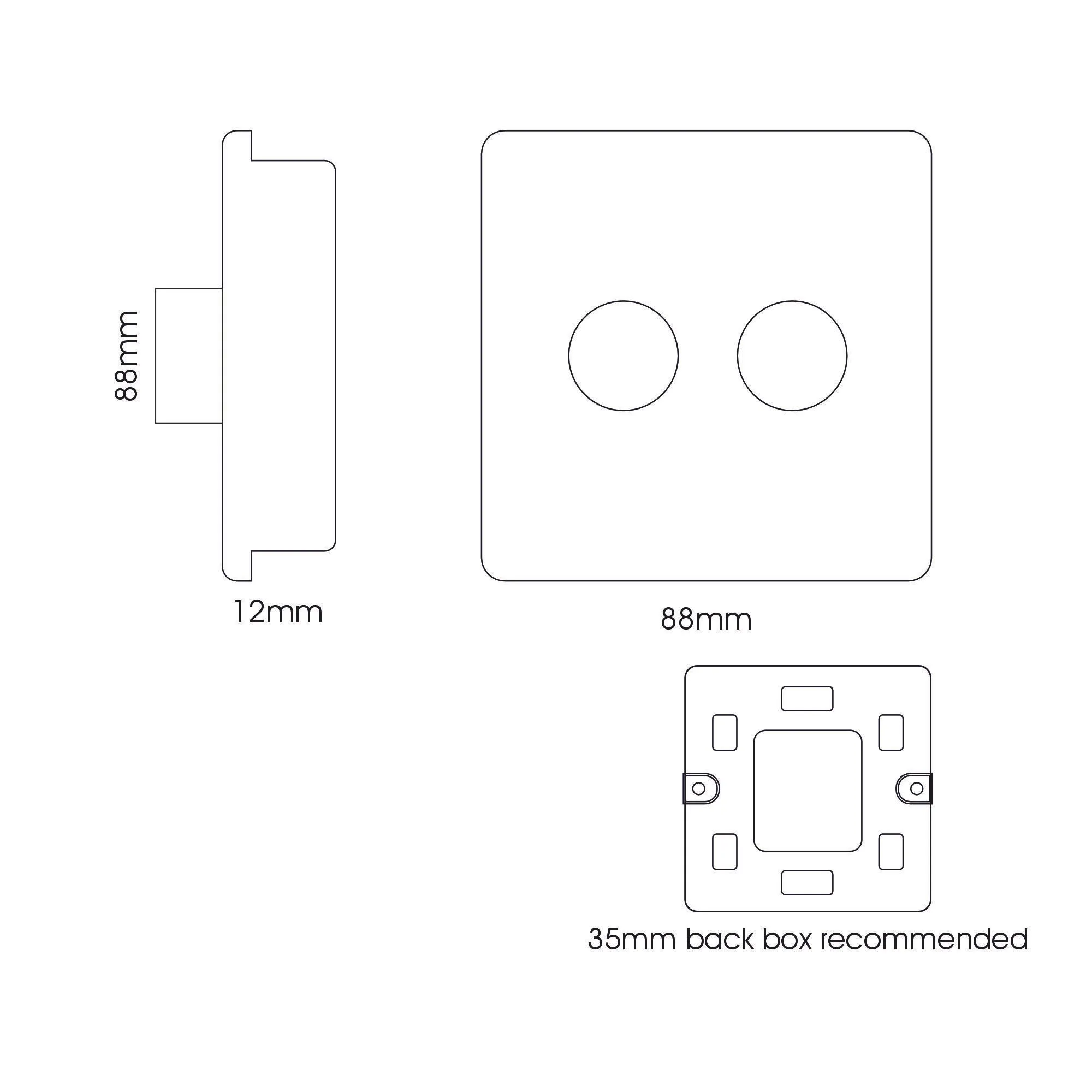 Dimmer Switches Wiring Accessories Trendi Decorative Screwless